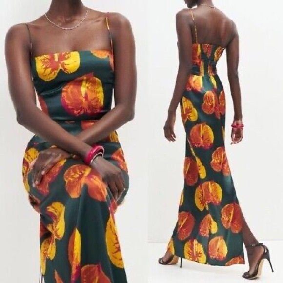 Brand new reformation Frankie Silk Dress - Picture 2 of 14